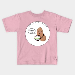 Agender Pride: Inclusive Bean Kids T-Shirt